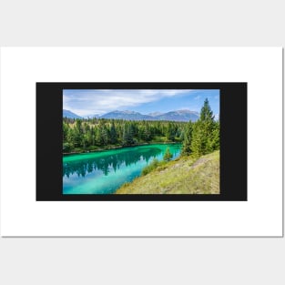 Third Lake Valley of the Five Lakes Jasper National Park Alberta Canada Posters and Art